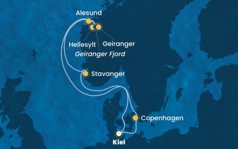 NORD EUROPA E FIORDI: CROCIERA CON VOLO DA FIUMICINO
